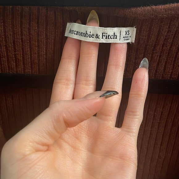 Abercrombie & Fitch Brown Corset Sweetheart Sweater Bodysuit - Picture 3 of 5